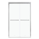 Supfirm Shower Door 48" W x 76"H Semi-Frameless Bypass Sliding Shower Enclosure, Chrome