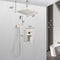Supfirm Ceiling Mounted Shower System Combo Set with Handheld and 12"Shower head