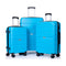 Supfirm Hardshell Suitcase Spinner Wheels PP Luggage Sets Lightweight Suitcase With TSA Lock,3-Piece Set (20/24/28) ,Light Blue
