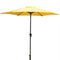 Supfirm 8.8 feet Outdoor Aluminum Patio Umbrella, Patio Umbrella, Market Umbrella with 42 Pound Square Resin Umbrella Base, Push Button Tilt and Crank lift, Yellow