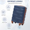 Supfirm Merax Luggage with TSA Lock Spinner Wheels Hardside Expandable Luggage Travel Suitcase Carry on Luggage ABS 20"