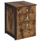 Supfirm Antique Nutmeg 3-drawer File Cabinet