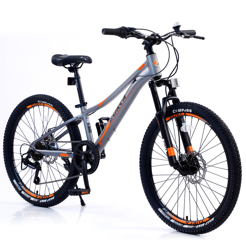 Supfirm Mountain Bike for Girls and Boys  Mountain 24 inch  7-Speed bike