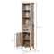 Supfirm kleankin Tall Bathroom Storage Cabinet, Freestanding Linen Tower with 3-Tier Open Adjustable Shelves, and Drawer, Narrow Slim Floor Organizer
