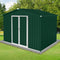 Supfirm Metal garden sheds 6ftx8ft outdoor storage sheds Green+White