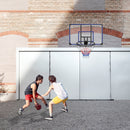 Supfirm Wall-mounted basketball hoop, 45 x 29 inches shatterproof back, folding hoop, durable hoop and all-weather mesh for indoor and outdoor use