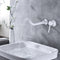Supfirm Single Lever Handle Wall Mounted Bathroom Faucet