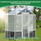 Supfirm Greenhouse, Wooden Greenhouse Polycarbonate Garden Shed for Plants, 76''x48''x86'' Walk-in Outdoor Plant Gardening Greenhouse for Patio Backyard Lawn, Grow House with Front Entry Door