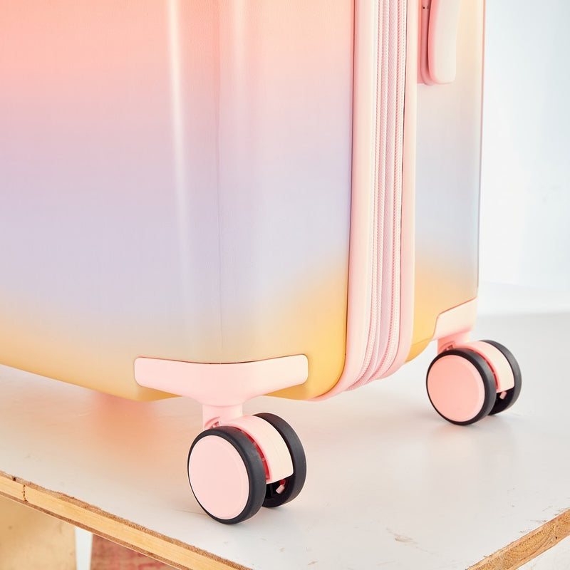 Supfirm Hardshell PC Luggage Sets 3 Piece Spinner 8 wheels Suitcase with TSA Lock Lightweight 20''24''28''