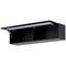 ON-TREND Wall Mount Floating TV Stand with Four Media Storage Cabinets and Two Shelves, Modern High Gloss Entertainment Center for 95+ Inch TV, 16-color RGB LED Lights for Living Room, Bedroom, Black - Supfirm
