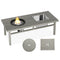 Supfirm 3-in-1 Coffee Table with Ice Bucket and Fire Pit  - Gray