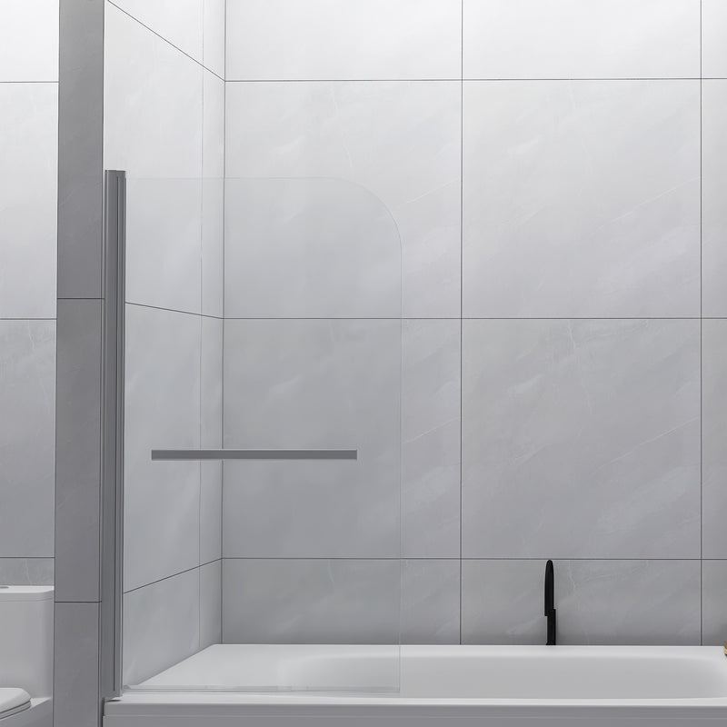 Supfirm Goodyo 31"X55" Bathtub Screen Framless Shower Door Tempered Glass Shower Panel