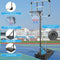 Supfirm Portable Basketball Hoop & Goal Basketball Stand Height Adjustable 6.2-8.5ft with 35.4Inch Transparent Backboard & Wheels for Youth Teenagers Outdoor Indoor Basketball Goal Game Play