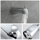 Supfirm Chrome 6 Inch Shower Faucet wih Tub Spout Combo (Valve Included)