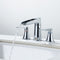 Supfirm Widespread Faucet 2-handle Bathroom Faucet with Drain Assembly