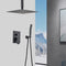 Supfirm Ceiling Mounted Shower System Combo Set with Handheld and 16"Shower head