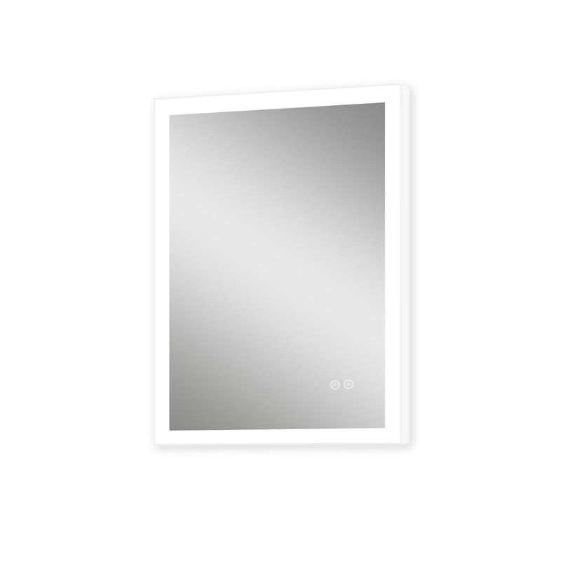 Supfirm 28x36 Inch LED Bathroom Mirror, Bathroom Vanity Mirror with Lights, Backlit and Front Lighted Mirror for Bathroom, Anti-Fog Dimmable Makeup Lighted Mirror with Touch Button, Horizontal/Vertical