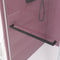 Supfirm 68'' - 72'' W x 76'' H Double Sliding Frameless Shower Door With 3/8 Inch (10mm) Clear Glass in Matte Black