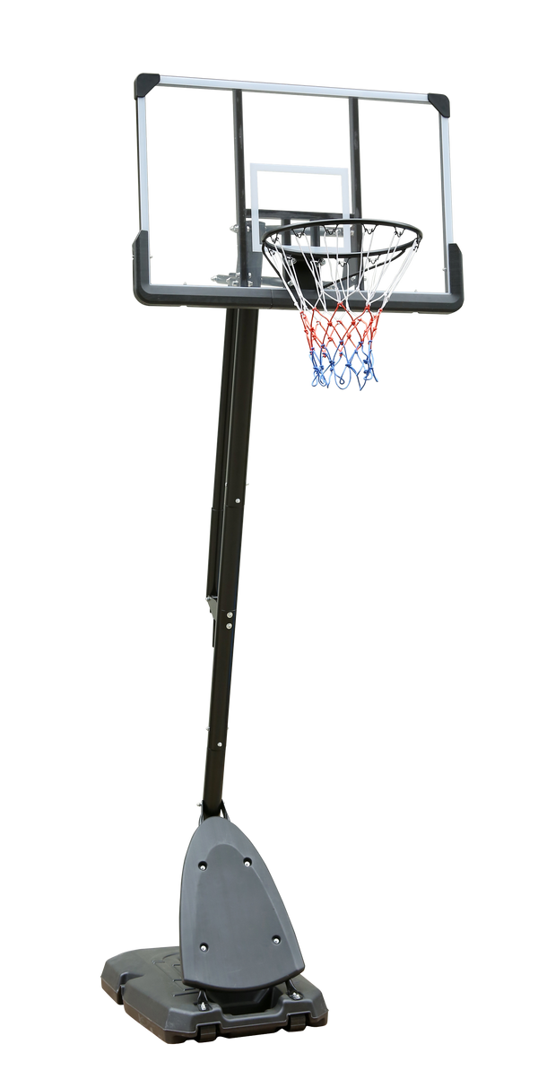 Supfirm Use for Outdoor Height Adjustable 6 to 10ft Basketball Hoop 44 Inch Backboard Portable Basketball Goal System with Stable Base and Wheels