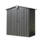 Supfirm Outdoor Storage Shed 5.7x3 FT,Metal Outside Sheds&Outdoor Storage Galvanized Steel,Tool Shed with Lockable Double Door for Patio,Backyard,Garden,Lawn (5.7x3ft, Black)