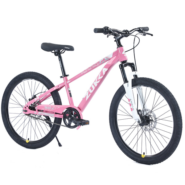 Supfirm ZUKKA Mountain Bike,24 Inch MTB for Boys and Girls Age 9-12 Years,Multiple Colors