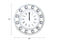 Supfirm ACME Boffa Wall Clock in Mirrored 97405