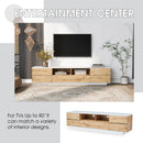 Modern TV stand for TVs up to 80'' , Media Console with Multi-Functional Storage, Entertainment Center with Door Rebound Device, TV cabinet for living room,Bedroom - Supfirm