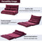 Orisfur. Lazy Sofa Adjustable Folding Futon Sofa Video Gaming Sofa with Two Pillows - Supfirm