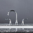 Supfirm Widespread Bathroom Faucet With Drain Assembly