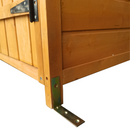 Supfirm XWT011 WOODENSHED Natural for backyard garden big Tool storage Flat roof tool room 63.58"X 24.6"X 53.15"