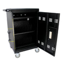 Supfirm Mobile Charging Cart and Cabinet for Tablets Laptops 30-Device With Combination Lock--Black