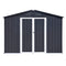 Supfirm Metal garden sheds 10ftx8ft outdoor storage sheds Dark-grey