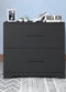 Supfirm 2 -Drawer Lateral Filing Cabinet,Storage Filing Cabinet for Home Office, Black
