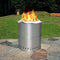 Supfirm 15 inch Smokeless Fire Pit Outdoor Wood Burning Portable Fire Pit Stainless Steel