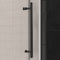 Supfirm 50'' - 54'' W x 76'' H Single Sliding Frameless Shower Door With 3/8 Inch (10mm) Clear Glass in Matte Black