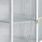 Supfirm 22.25 " Floor Coner Cabinet with Tempered Glass Door & Storage Shelves for Bathroom, Living Room, Bedroom (White)