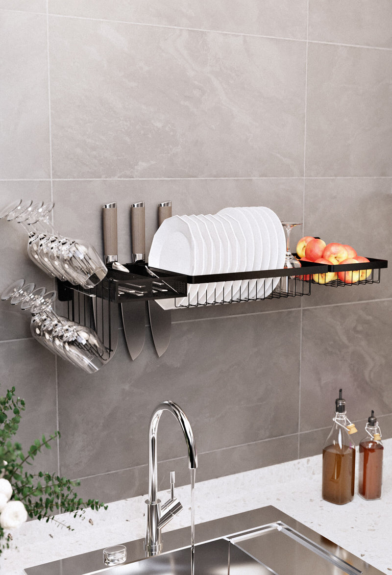 supfirm 1-Tier Wall Mounted Stainless Steel Dish Drying Rack – Supfirm