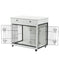 Dog Crate Furniture, Wooden Dog Crate End Table, 38.4 Inch Dog Kennel with 2 Drawers Storage, Heavy Duty Dog Crate, Decorative Pet Crate Dog Cage for Large Indoor Use (White) 38.4" L×23.2" W×35" H - Supfirm