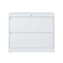 Supfirm Lateral File Cabinet 2 Drawer, White Filing Cabinet with Lock, Lockable File Cabinet for Home Office, Locking Metal File Cabinet for Legal/Letter/A4/F4 Size