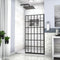 Supfirm Shower Door 38" W x 72" H Single Panel Frameless Fixed Shower Door, Open Entry Design in Matte Black