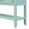 Supfirm TREXM Cambridge Series  Ample Storage Vintage Console Table with Four Small Drawers and Bottom Shelf for Living Rooms, Entrances and Kitchens (Retro Blue, OLD SKU: WF190263AAC)