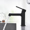 Supfirm Matte Black Bathroom Faucet for Sink 1 Hole, Black Bathroom Sink Faucet Single Handle, Modern Bathroom Basin Faucet