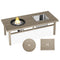 Supfirm 3-in-1 Coffee Table with Ice Bucket and Fire Pit  - Beige
