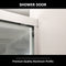 Supfirm Shower Door 48" W x 76"H Semi-Frameless Bypass Sliding Shower Enclosure, Chrome