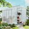 Supfirm Polycarbonate Greenhouse,6'x 8' Heavy Duty Walk-in Plant Garden Greenhouse for Backyard/Outdoor