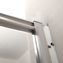 Supfirm Shower Door 60" W x 72"H Single Sliding Bypass Shower Enclosure,Chrome