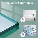 Supfirm Frameless Double Sliding Shower, 69" - 72" Width, 79" Height, 3/8" (10 mm) Clear Tempered Glass, , Designed for Smooth Door with Clear Tempered Glass and Stainless Steel Hardware in Matt Black Finish