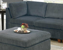 Supfirm 1pc Corner wedge Grey Chenille Fabric Modular Corner wedge Sofa Living Room Furniture - Supfirm