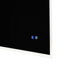 Supfirm 20" W x 28" H Modern Wall Mounted LED Backlit Anti-Fog Rectangular Bathroom Mirror with Temperature Adjustable and Memory Function Touch Switch - Supfirm