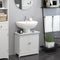 Supfirm 24” Pedestal Sink Bathroom Vanity Cabinet - White - Supfirm
